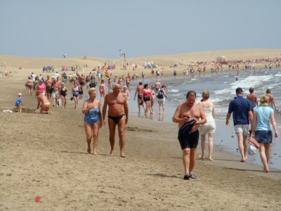 So voll wie diesen Winter war es lange nicht mehr am Strand...