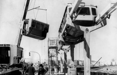 Die Waggons werden Ende 1975 wieder demontiert.