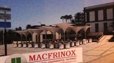 So sah im Januar noch der Bauzaun aus.