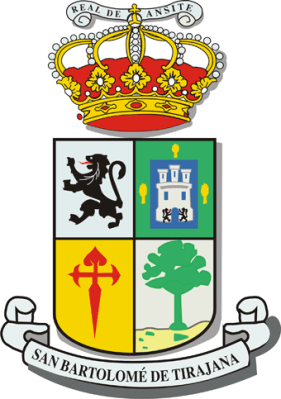 Das Wappen von San Bartolomé.