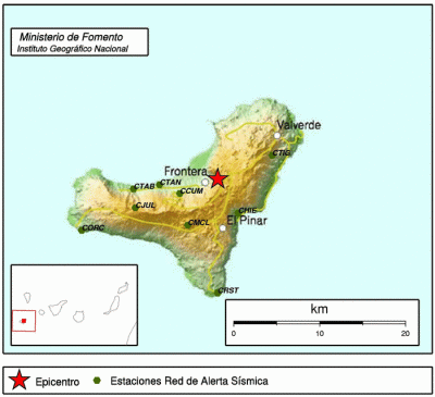 Seit heute morgen wackelt es wieder auf El Hierro...