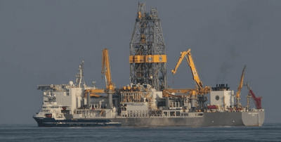 Die Bohrplattform vor den Kanaren ist nun im Einsatz Screenshot: maspalomas ahora